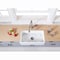 Gourmetier KGKFA331810DS 33" x 18" SGL Bowl Farmhouse Kitchen Sink, Drain & Rack KGKFA331810DS - alternate 2